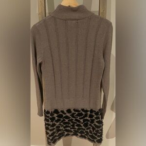 Nicole Benisti ribbed animal print sweater dress
